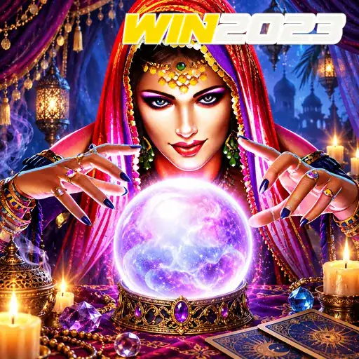 WIN2023 — ilustração de uma adivinha com bola de cristal