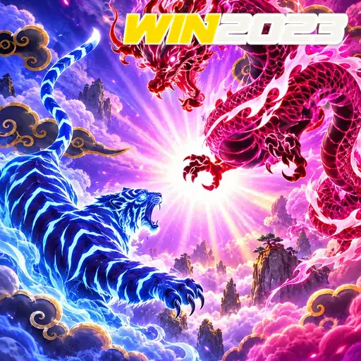 WIN2023 — ilustração de dois dragões coloridos
