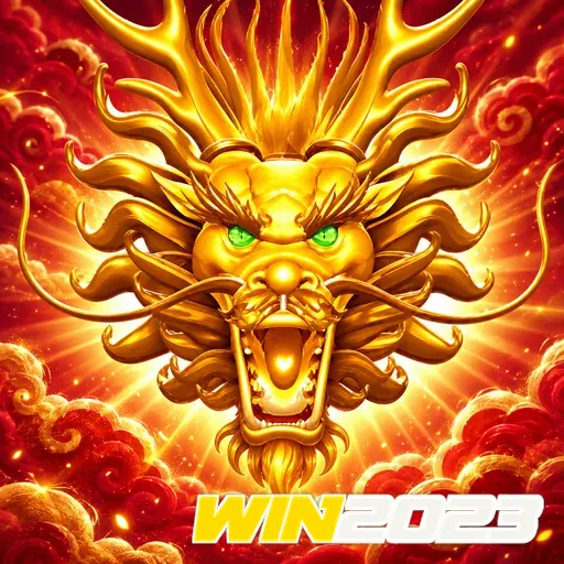WIN2023 — ilustração de um dragão dourado