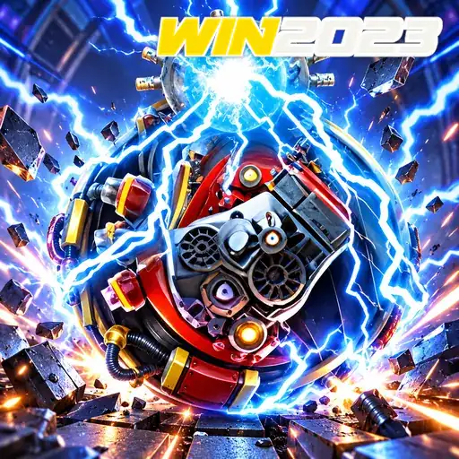 WIN2023 — ilustração de um núcleo de energia azul