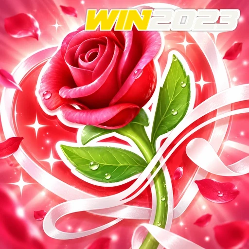 WIN2023 — ilustração de uma rosa cor-de-rosa